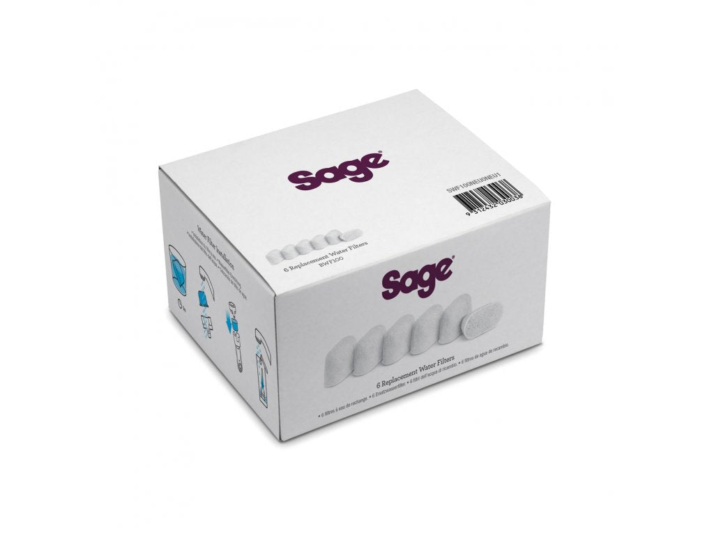 Sage BWF100 Replaceable Water Filters – Pack of 6 - Barista Delight