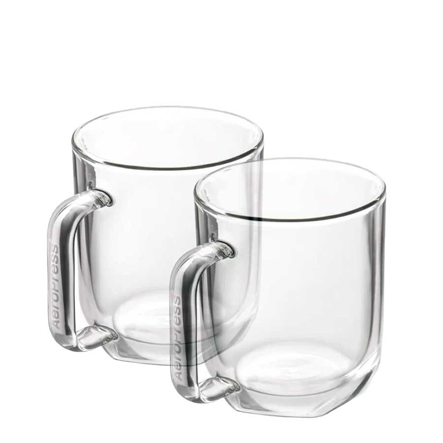 AeroPress Glass Mugs – 2 Pack - Barista Delight