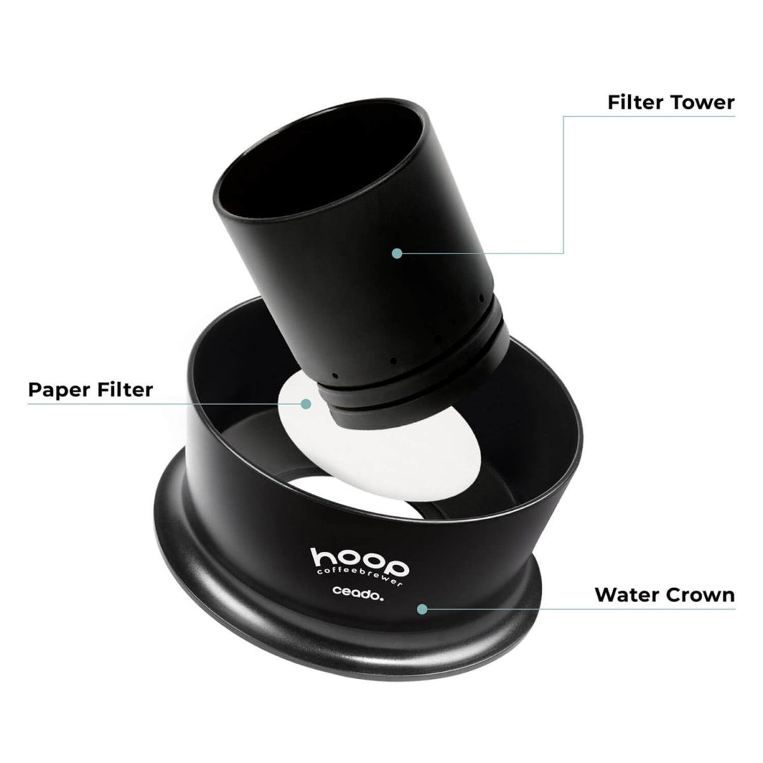 Ceado Hoop Coffee Brewer + Hood – Precision Pour - Over Brewing - Barista Delight