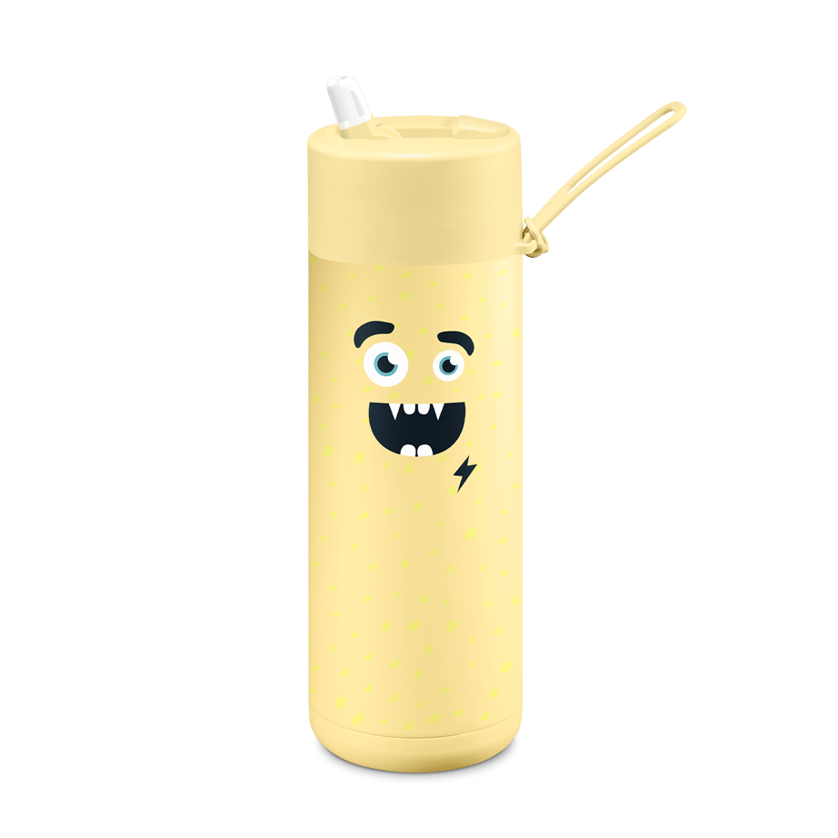 Frank Green Ceramic Reusable Bottle 595ml with Flip Straw Lid - Barista Delight