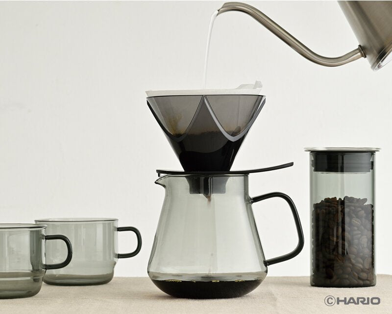 Hario Colors Tea & Coffee Server – 600ml Stylish Glass Carafe - Barista Delight