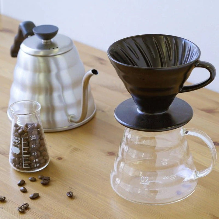 Hario Colour Edition V60 - 02 Ceramic Dripper (with 40 Filters) - Barista Delight