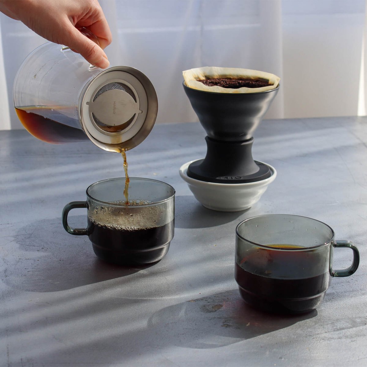 Hario Ceramic Immersion Switch V60 - 02 – Precision Immersion & Pour - Over Brewer - Barista Delight