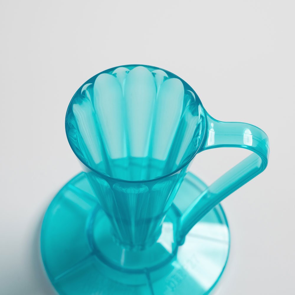 Cafec Tritan Flower Dripper Deep 27 (Youmeca Blue) - Barista Delight