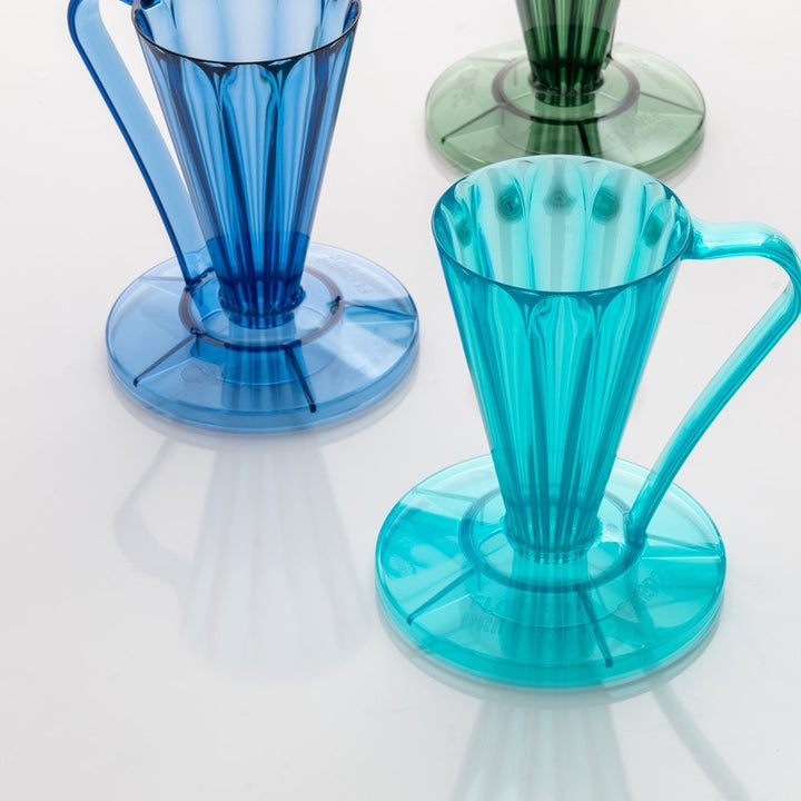 Cafec Tritan Flower Dripper Deep 27 (Youmeca Blue) - Barista Delight