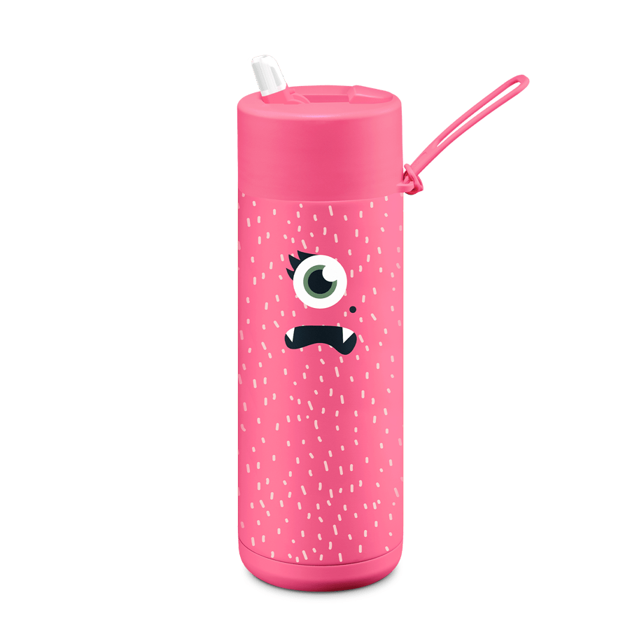 Frank Green Ceramic Reusable Bottle 595ml with Flip Straw Lid - Barista Delight