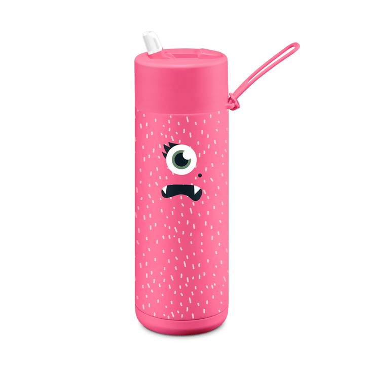Frank Green Ceramic Reusable Bottle 595ml with Flip Straw Lid - Barista Delight